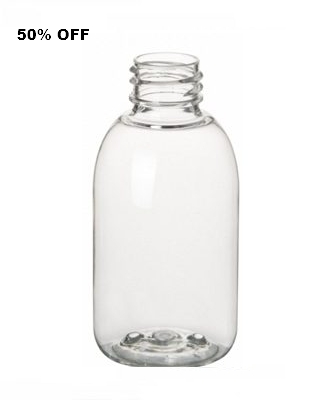 Frasco PET transparente 250 ml sem tampa, 10 unidades