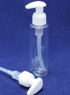 FRASCO PET TRANSPARENTE 100 ml COM DOSEADOR BRANCO