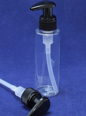FRASCO PET TRANSPARENTE 100 ml COM DOSEADOR PRETO