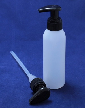 FRASCO PET BRANCO 125 ml COM DOSEADOR PRETO