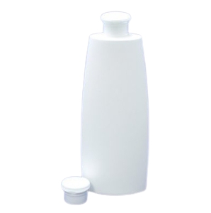 FRASCO PET BRANCO OVAL 400 ml COM TAMPA FLIP-TOP COGUMELO