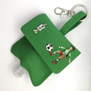 Bolsinha Verde futebol sp para alcool gel