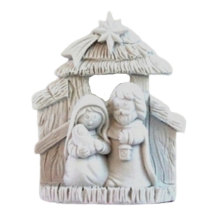 Molde Silicone 3d Presépio Cabana com Estrela