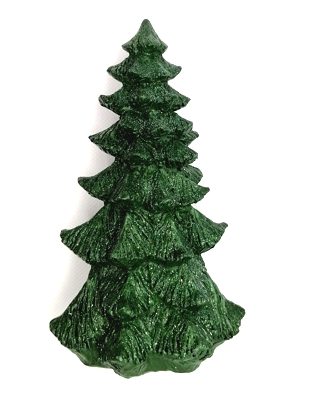 Arvore de Natal 3D Oval - molde de silicone