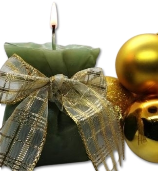 Molde de Silicone Vela em forma de saquinho de presente