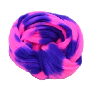 Meia de Seda Mesclada Azul e Rosa m21