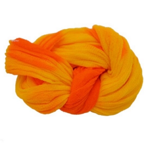 Meia de Seda Mesclada Laranja e Amarelo m29