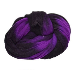 Meia de Seda Mesclada Roxo e Preto m25