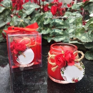 Velinha Rosas Vermelhas