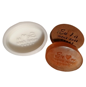 Molde Silicone oval Eu Amo os meus Avós