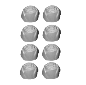 Botão de Rosa Mini 8 Molde de Silicone