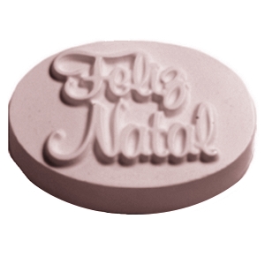 Molde de Silicone Sabonete Feliz Natal