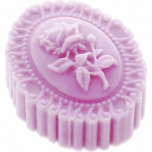 Molde Silicone Camafeu com Botão de Rosa