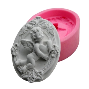 Molde Silicone Moldura com Anjinho Inteiro