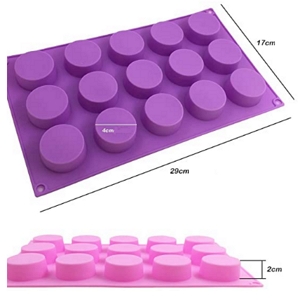 Molde silicone alimentar 15 cavidades 4x2cm