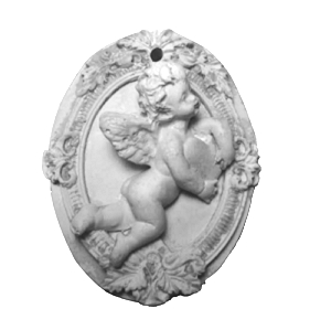 Placa Anjo do Amor Gesso Perfumado