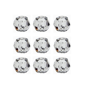 Contas de Ligacao Cristal Transparente 6mm