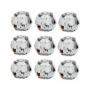 Contas de Ligacao Cristal Transparente 8mm