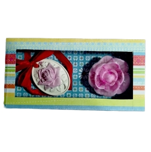 Caixa Dia da Mãe Florinhas Azuis e Vermelhas - Rosinha