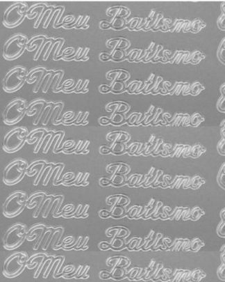 O Meu Batismo Prateado - Autocolante