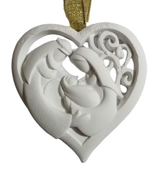 .Sagrada Familia em Coração gesso perfumado