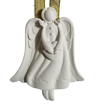 .Anjo com Coração gesso perfumado