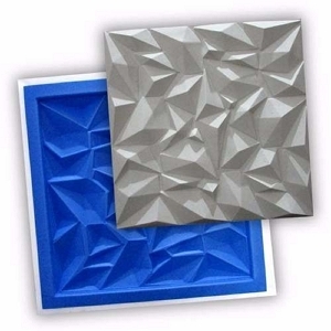Molde Silicone Placa Gesso 3D Trapézios