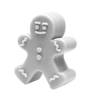 .Boneco de Gengibre gesso perfumado