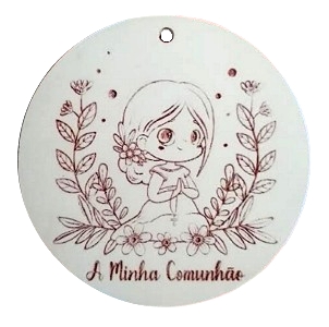 A Minha Comunhão em gesso perfumado - menina