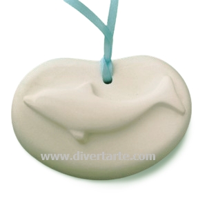 Oval com Golfinho gesso perfumado