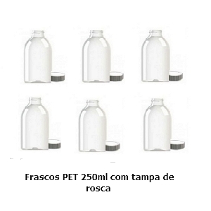 Frascos PET 250 ml PAC 8 - Oferta
