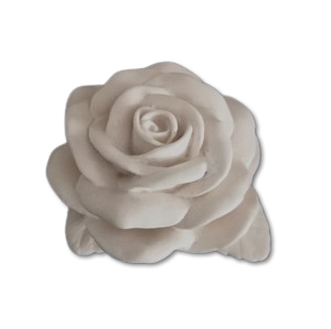 Molde de silicone Rosa com folhas 3d