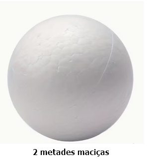 Bola Esferovite 70cm - 2 metades maciças